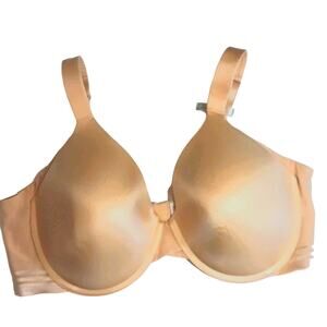 NWOT Ambrielle Womens Sz 42DD Beige Everyday Full Coverage No Show Bra